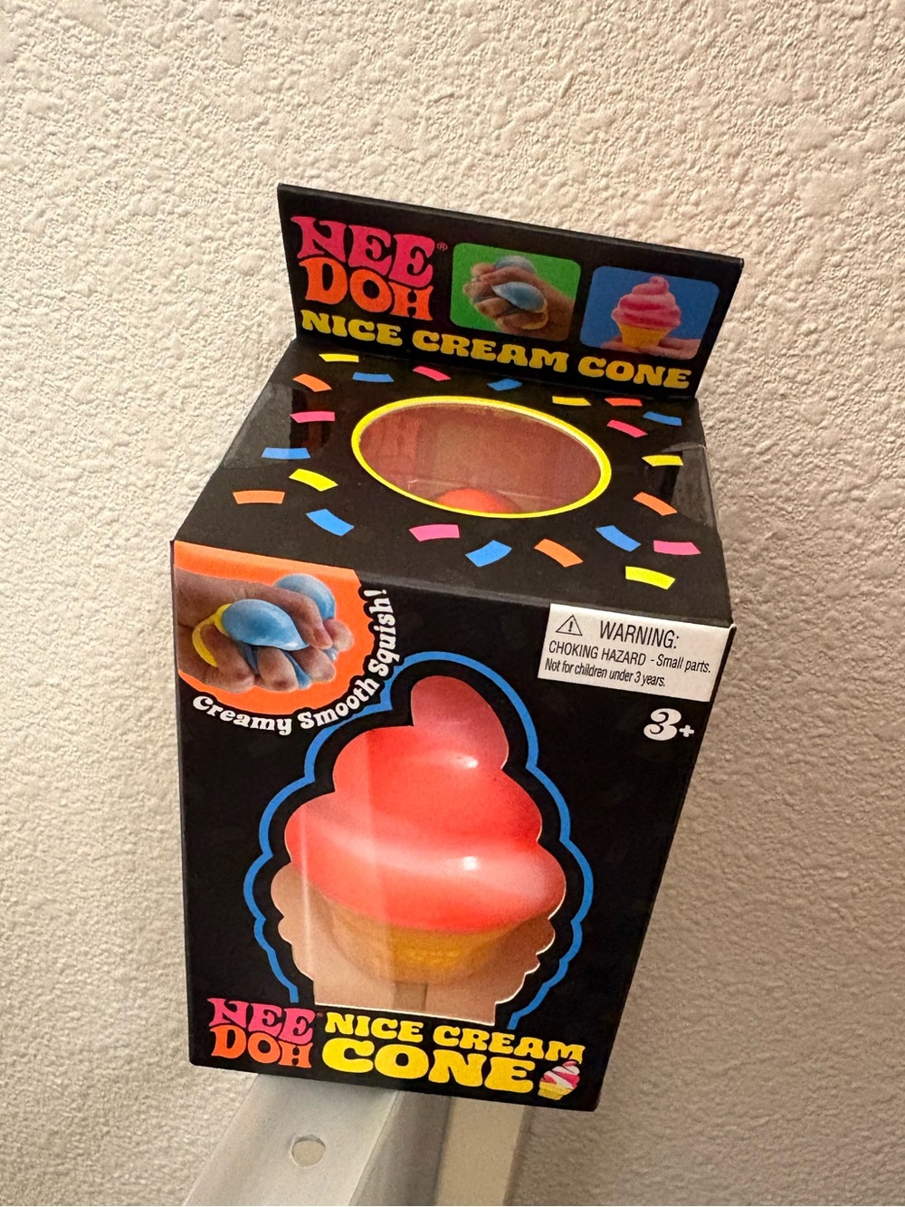 NeeDoh Nice Cream Cone Toy - Orange& Yellow